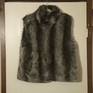 faux fur sleeveless coat /vest / bodywarmer